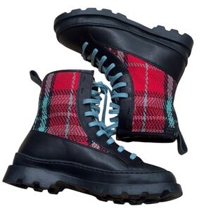Camper NEW Brutus Boots Plaid 36 US 6
